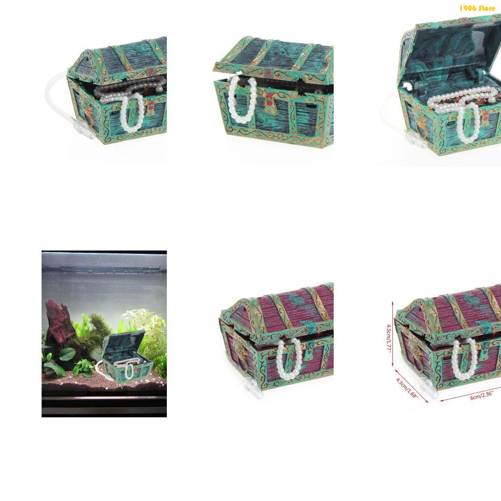 Pet X Supplies & Tack Reviews - U1JB akwarium skrzynia skarbów dekoracje żywiczna