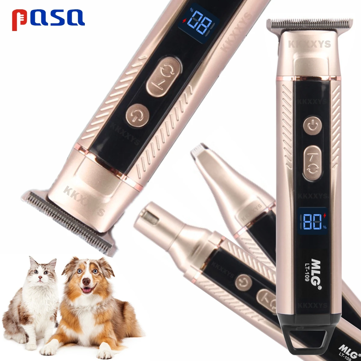 Pet Supplies Grooming Hours - Trymer do sierści zwierząt 3w1 Profesjonalna