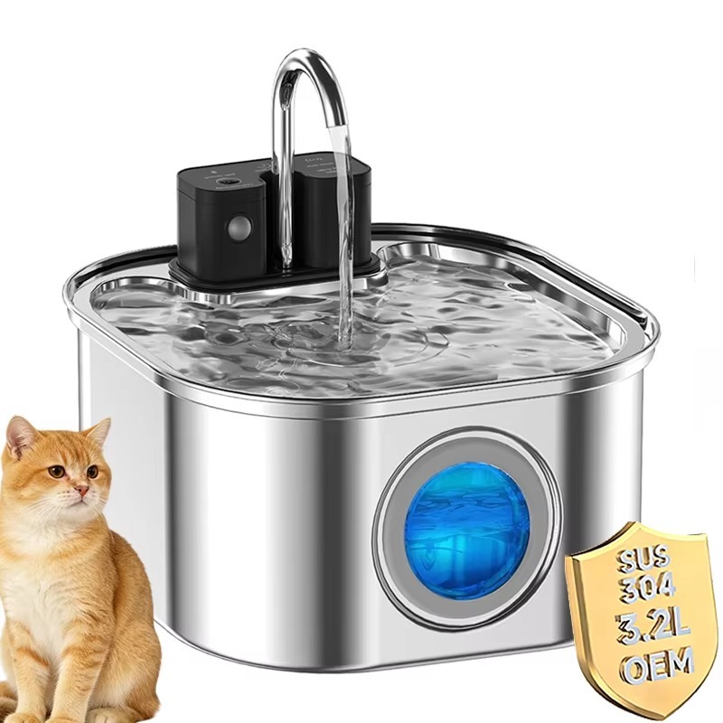 Pet Water Fountain - Bezprzewodowa fontanna dla kota 3.2L, ze