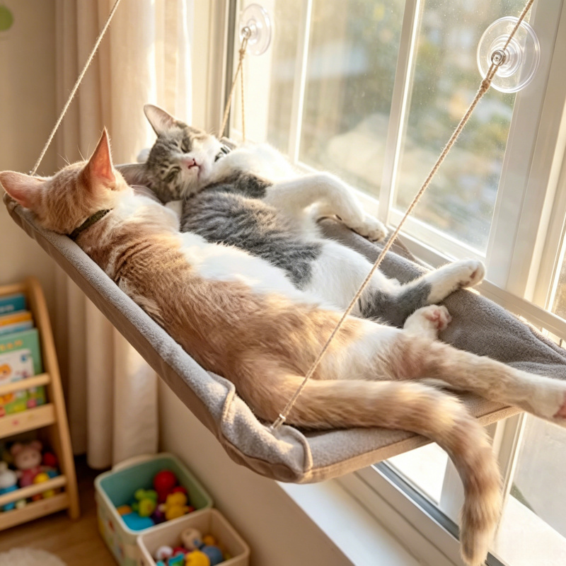 Ultra miękki hamak dla kota do – Cat Window Perch recenzja i cena