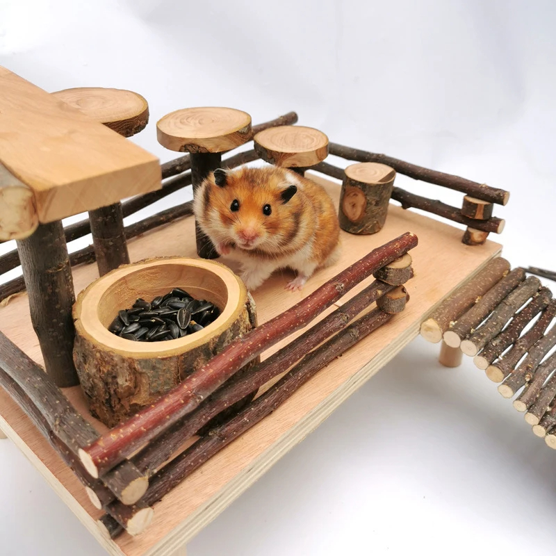 Drewniana misa dla małych chom – Pet Supplies Is Food recenzja i cena
