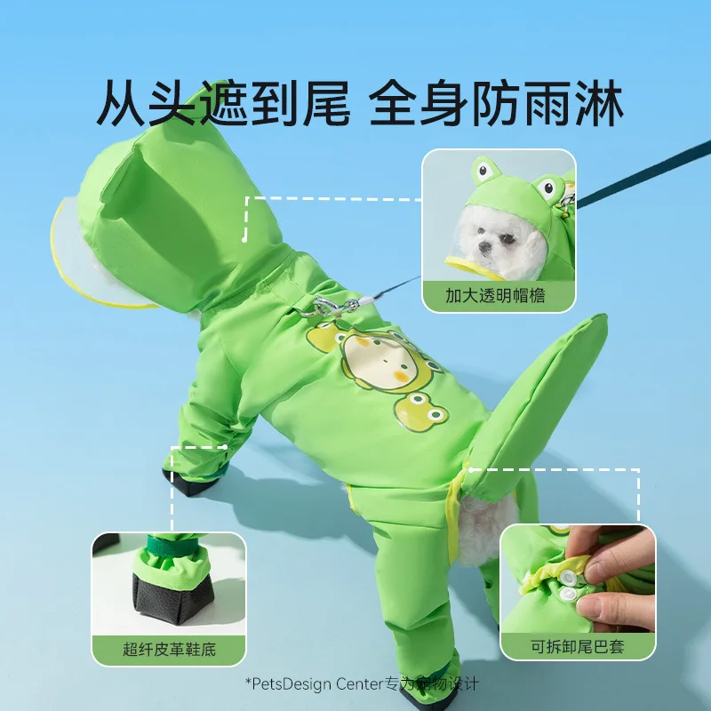 Puppy Dog with Feet Poncho All – Dog Raincoat recenzja i cena